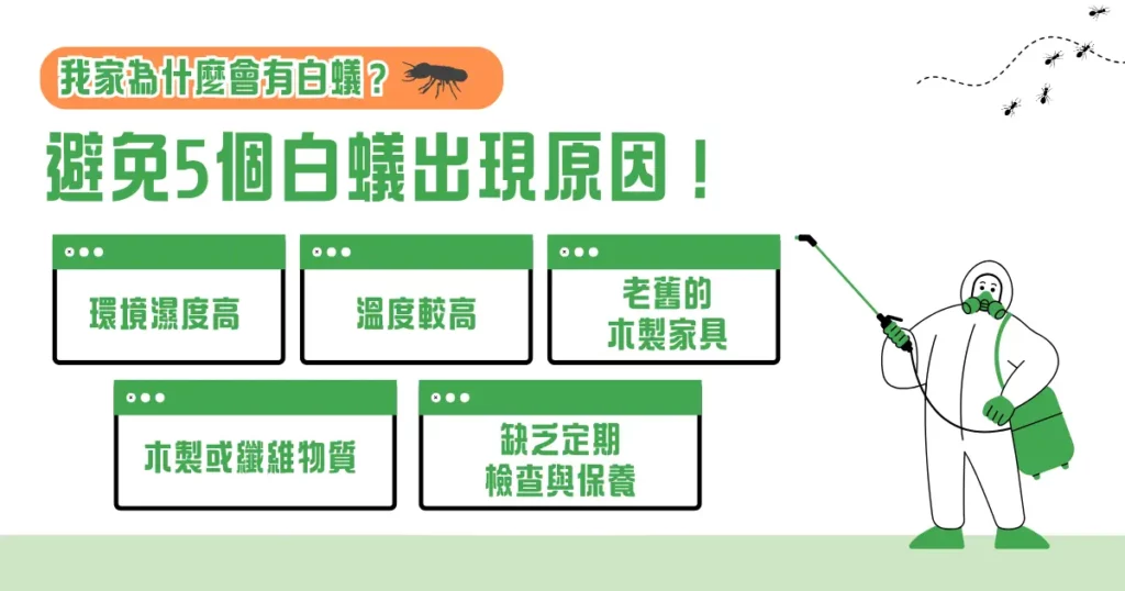 房子有白蟻怎麼辦?6 招教你有效處理白蟻問題 2 我家為什麼會有白蟻?避免 5 個白蟻出現原因!